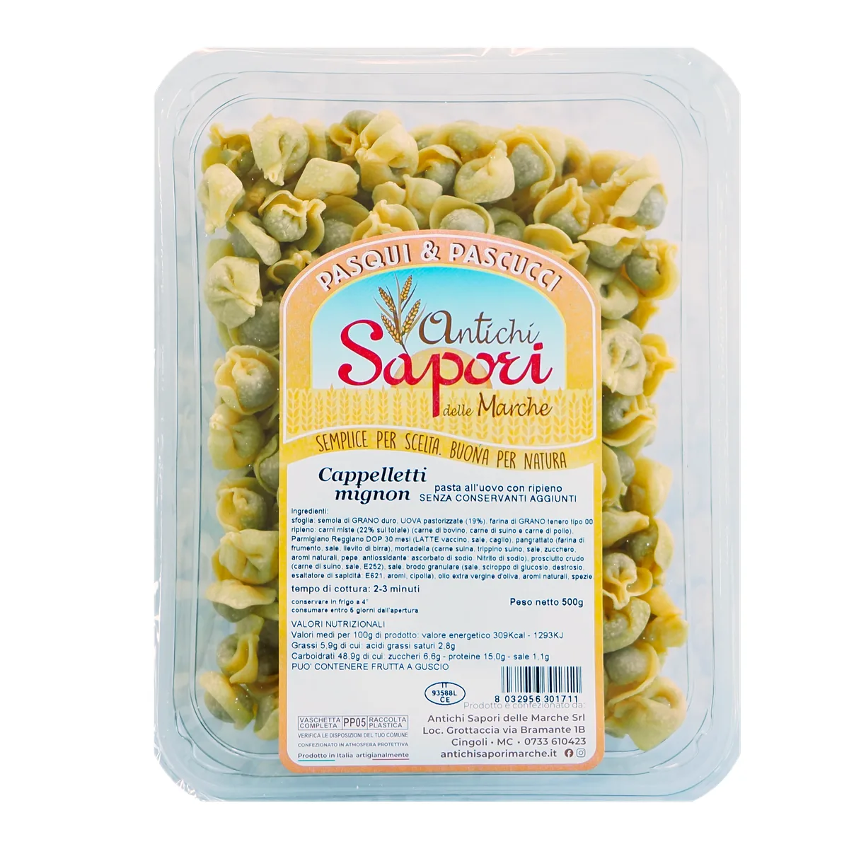 Confezione di cappelletti mignon Antichi Sapori