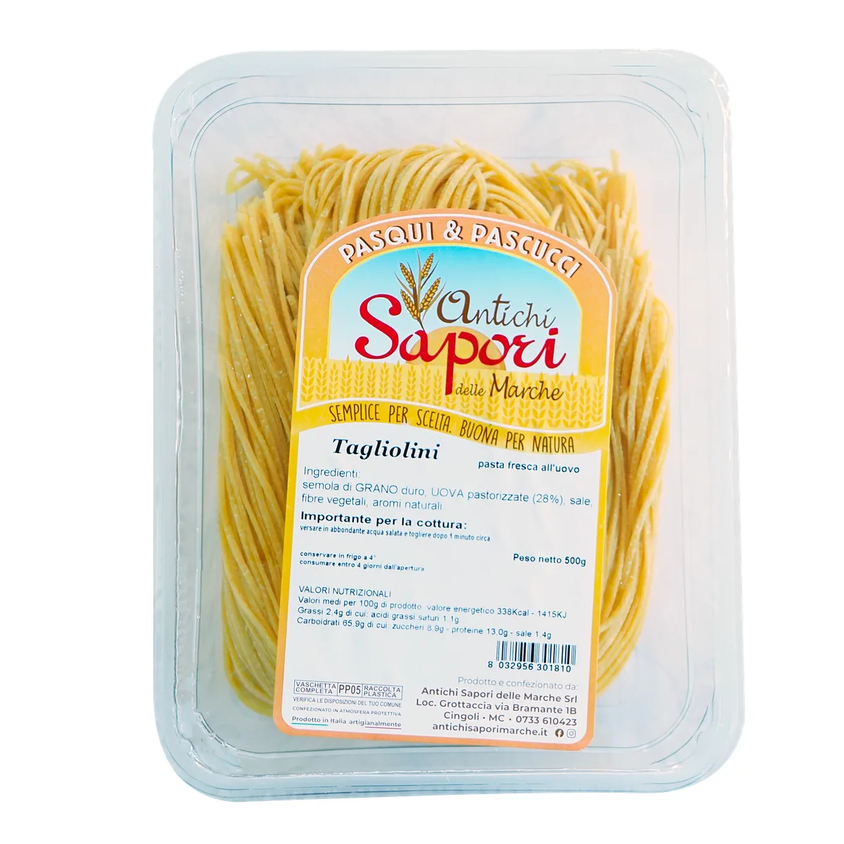 Confezione di tagliolini Antichi Sapori